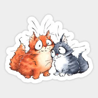 Cats in Love Sticker